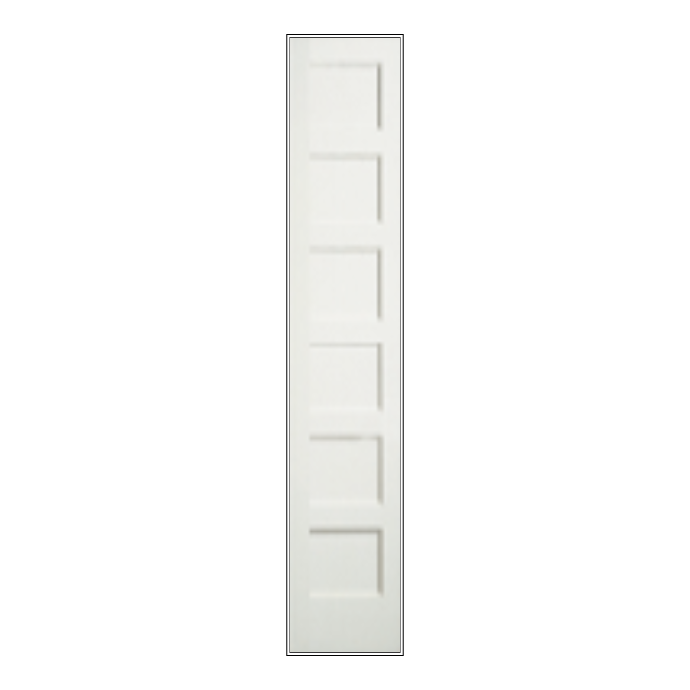 REEB 8'0 X 1-3/8 6 PANEL EQUAL PRIMED FLAT SHAKER STICKING INTERIOR DOOR PR8755